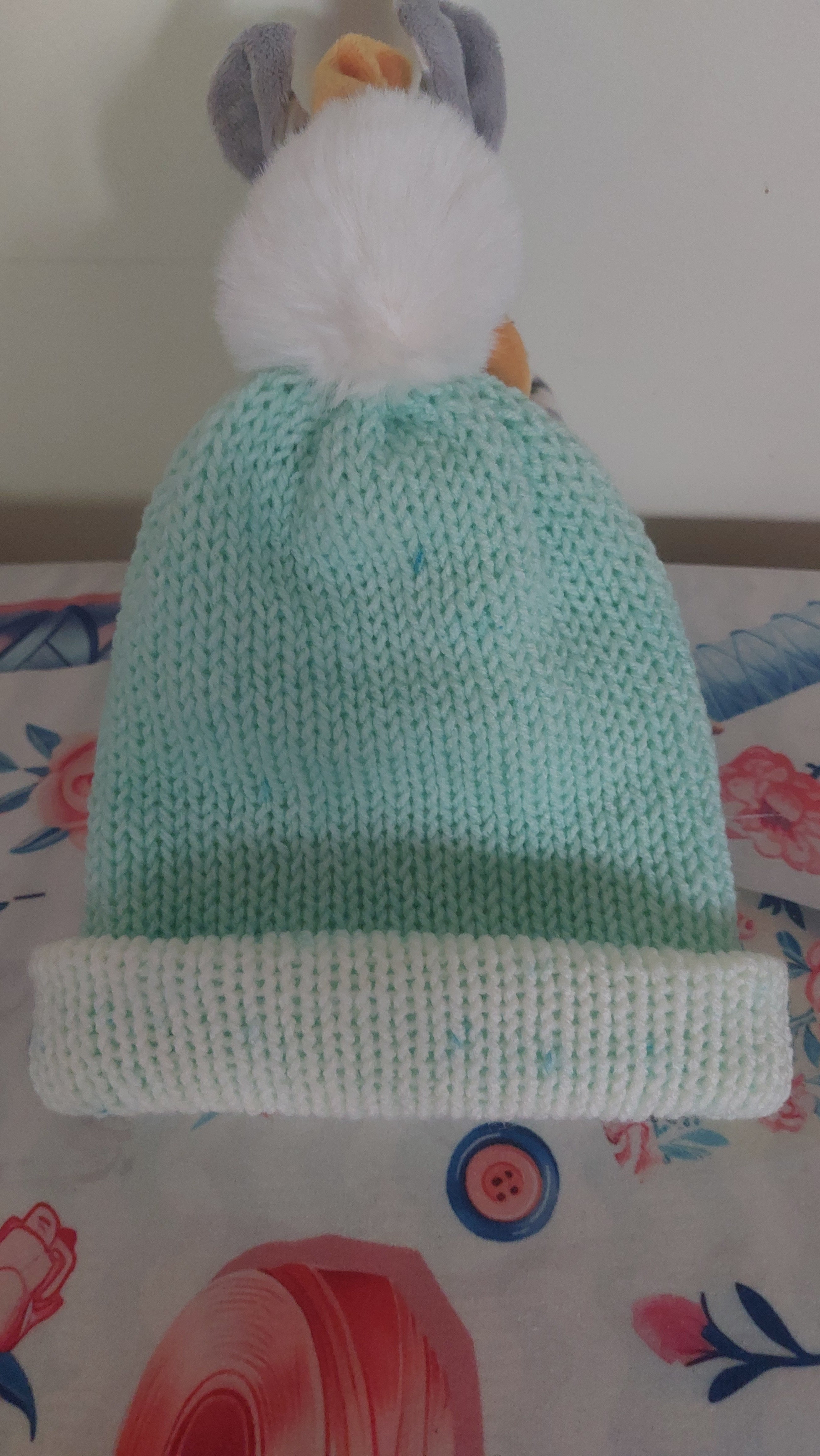 Children's Beanie with Foldable Brim