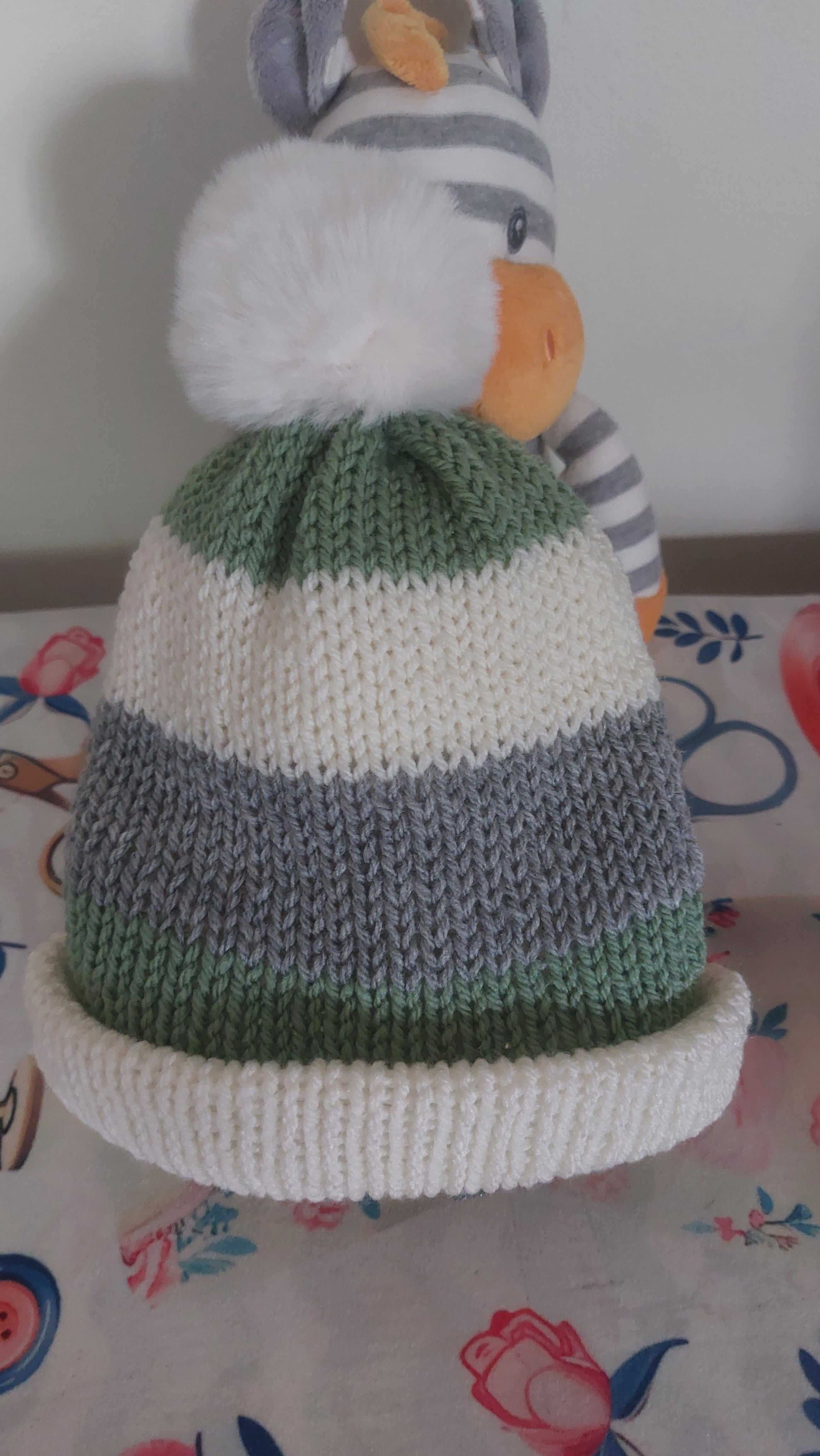 Children's Beanie with Foldable Brim