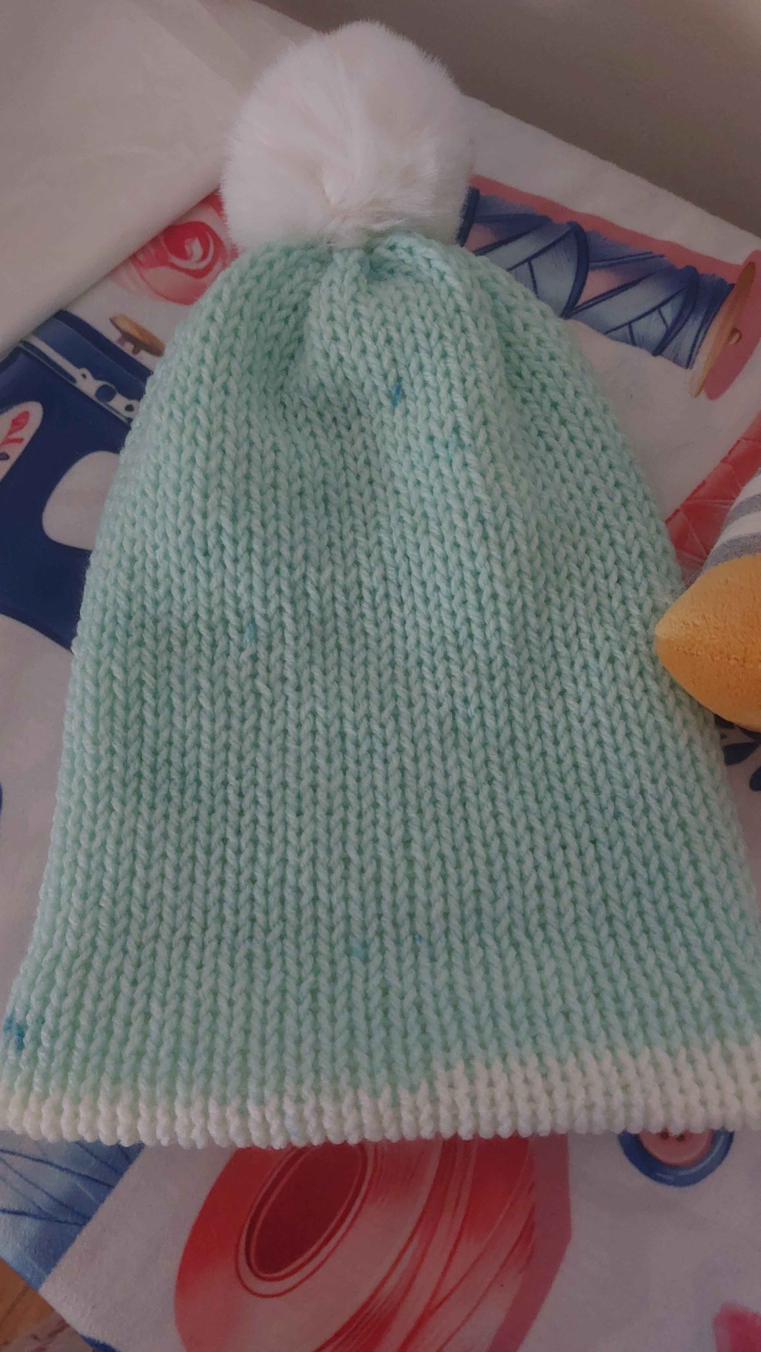 Children's Beanie with Foldable Brim