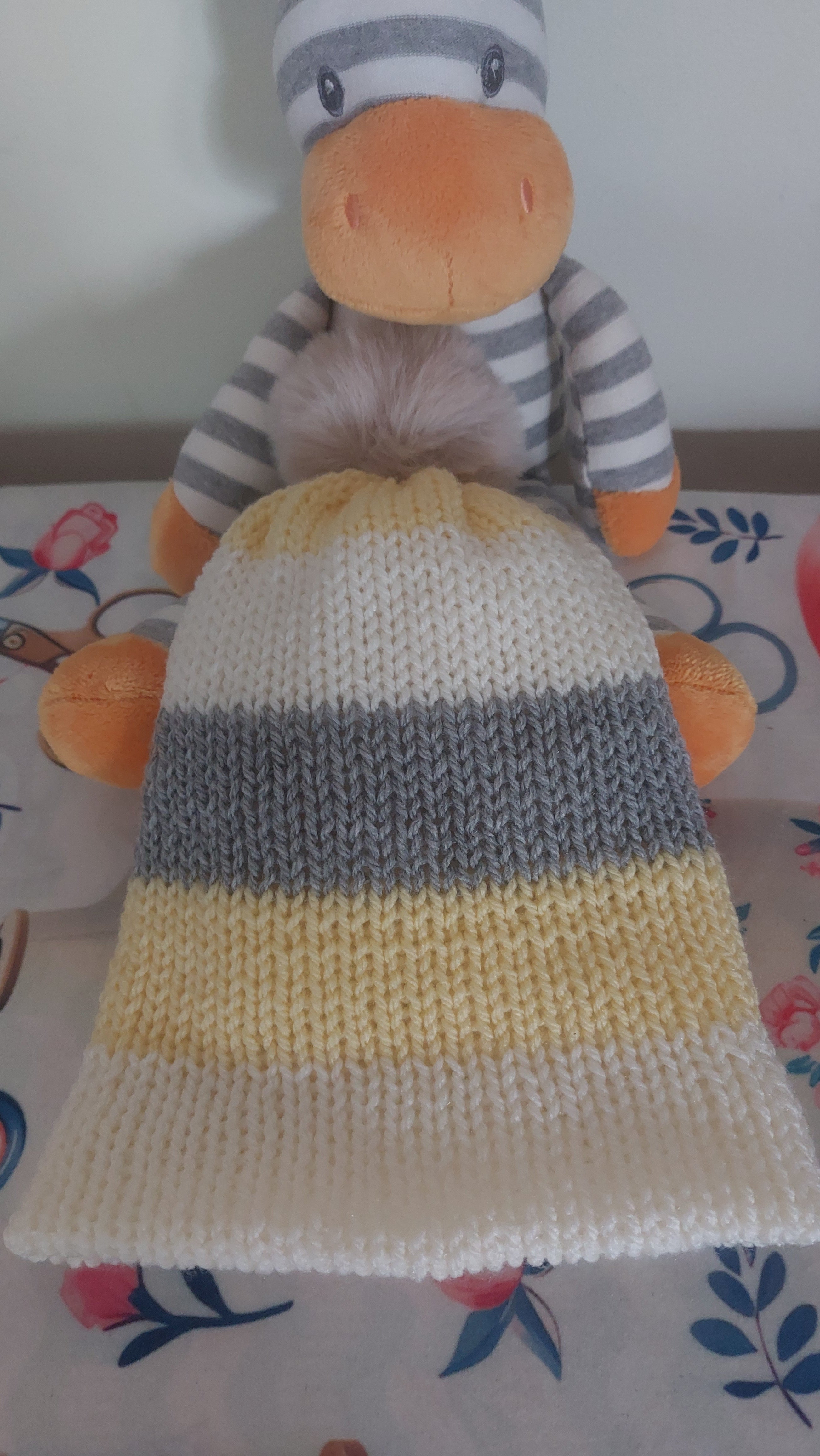 Children's Beanie with Foldable Brim