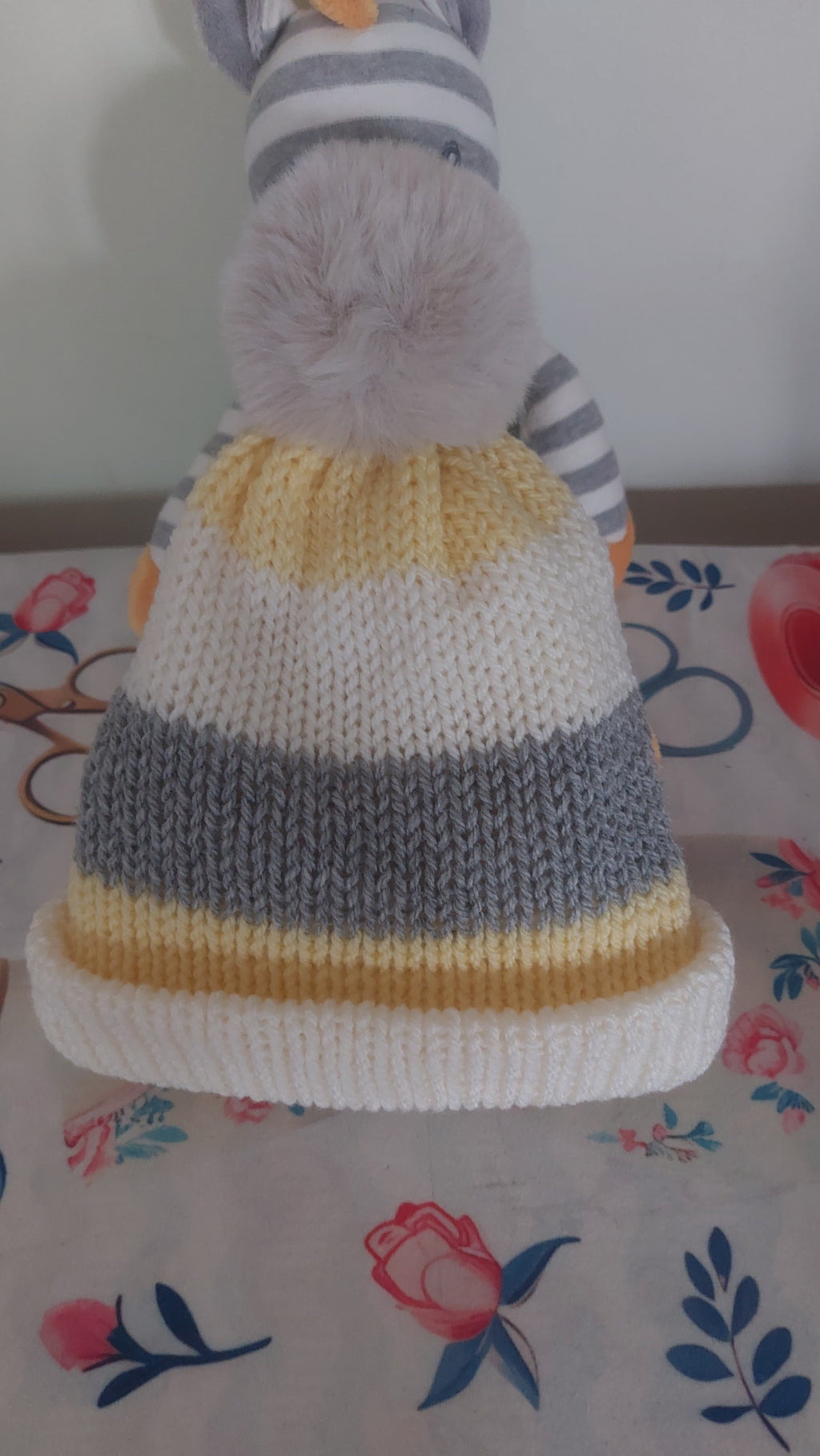 Children's Beanie with Foldable Brim