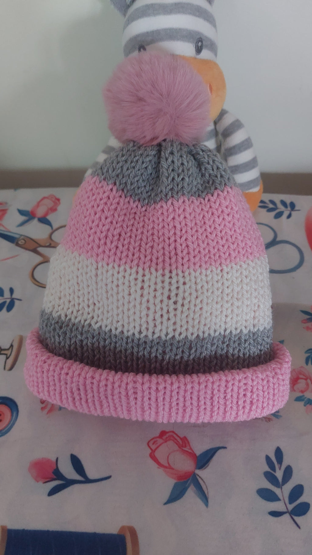 Children's Beanie with Foldable Brim