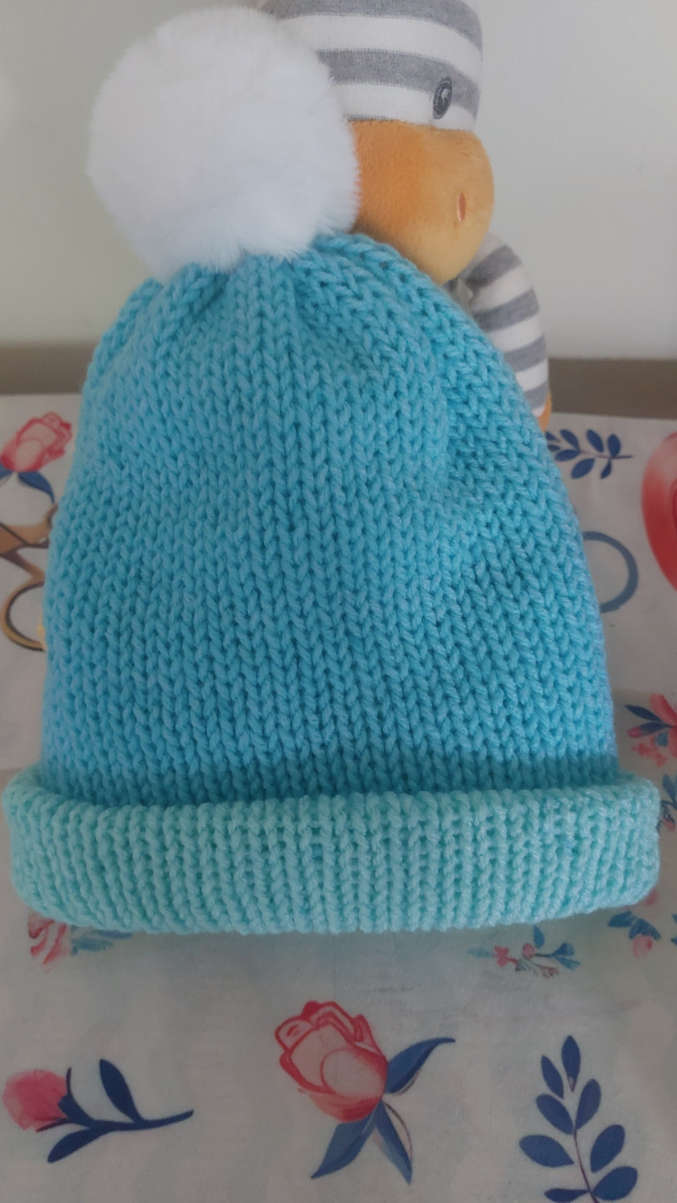 Children's Beanie with Foldable Brim