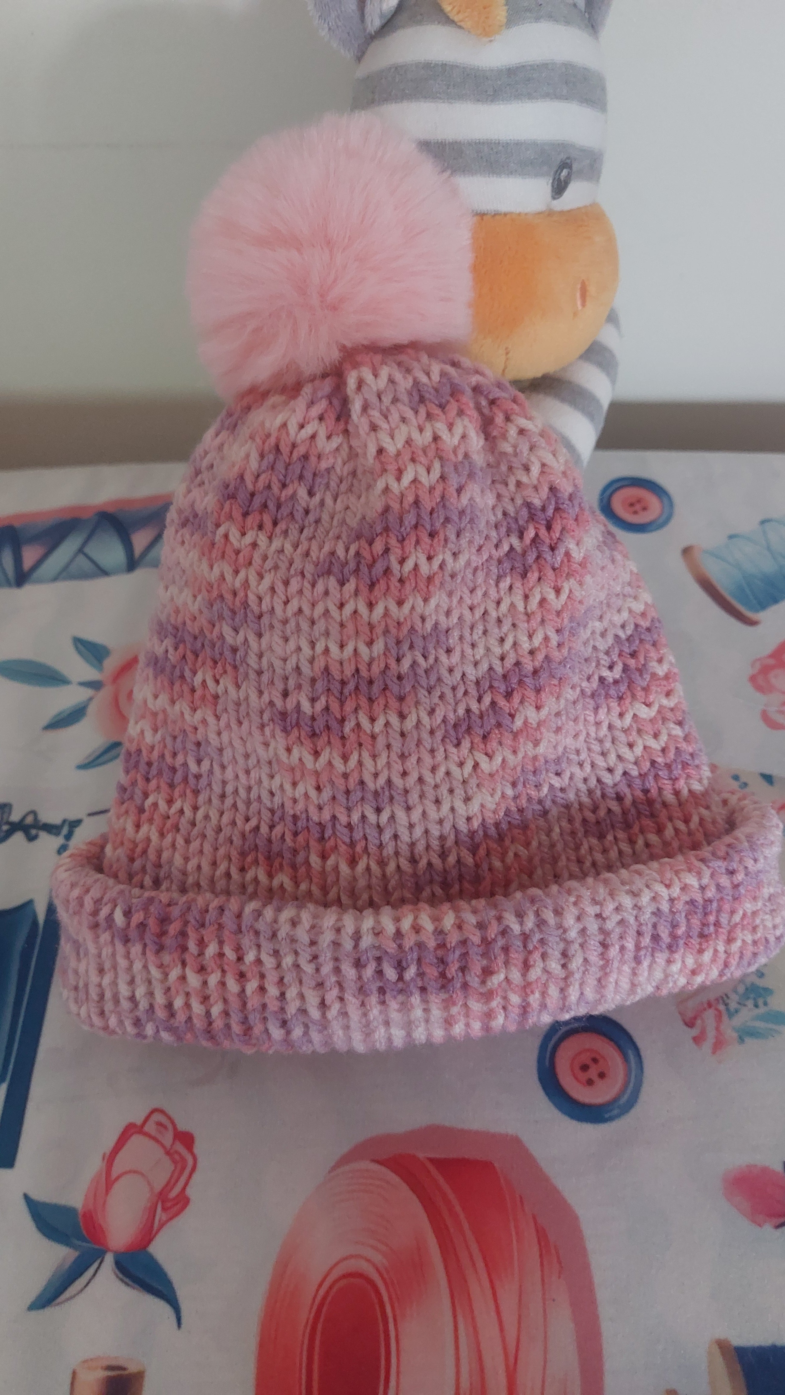 Children's Beanie with Foldable Brim