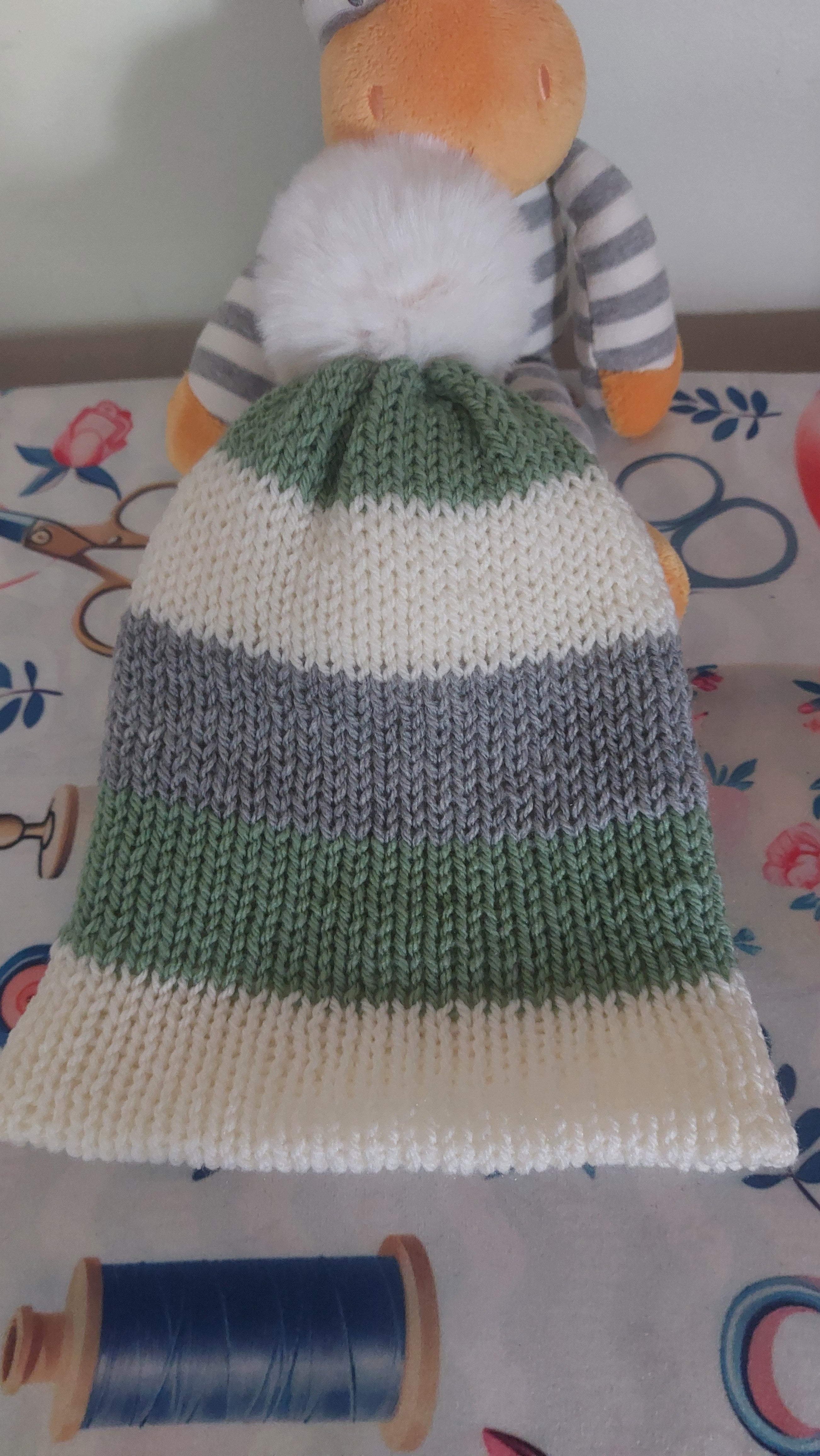 Children's Beanie with Foldable Brim